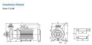 Leo XST 50-250/150 centrifugális szivattyú